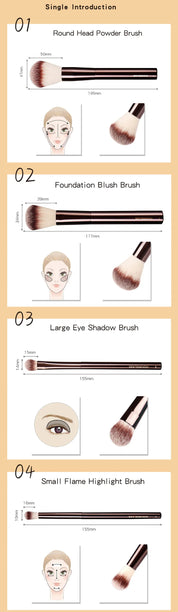 Essential Hourglass Makeup Brush Kit: Complete Face & Eye Set