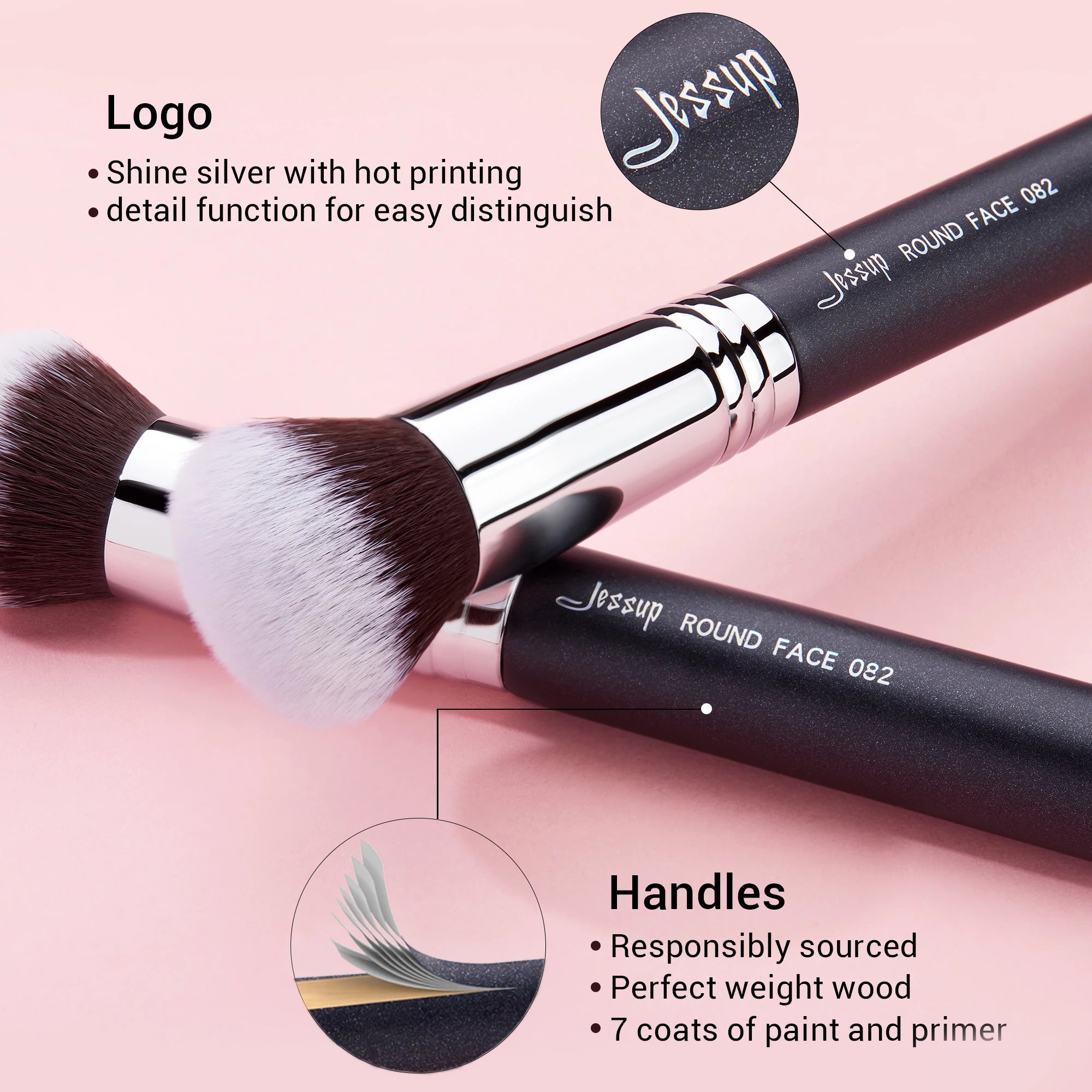 Round Face Powder Brush