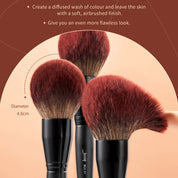 Vegan Face Brush For Powder & Blush & Bronzer