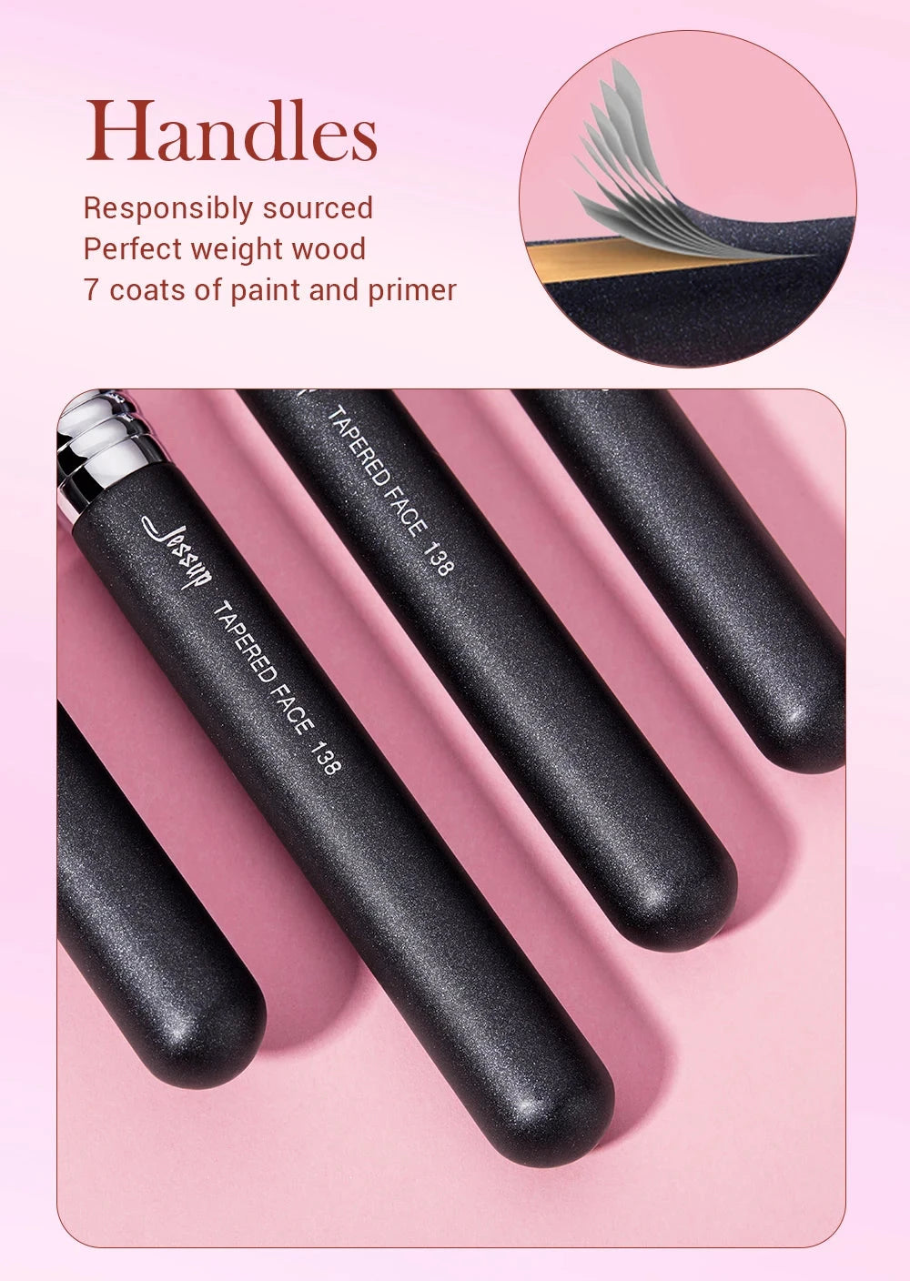 Tapered Face Brush For Powder Blush and Highlighter