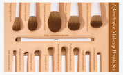 Ultra-Soft Vegan Brushes for Perfect Foundation, Eyeshadow & Contour