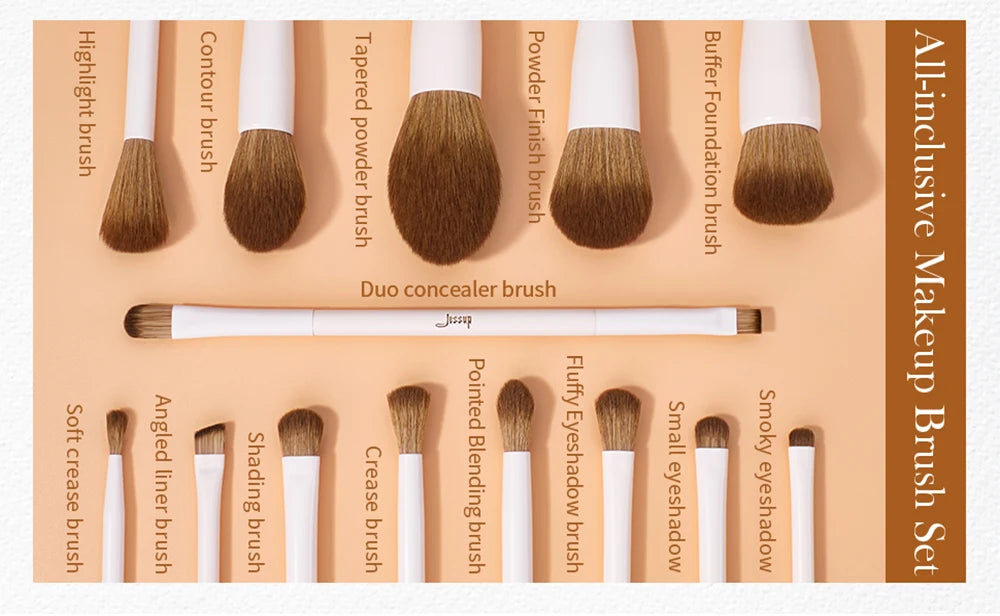 Ultra-Soft Vegan Brushes for Perfect Foundation, Eyeshadow & Contour